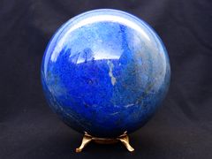 Polished sphere of lapis