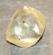 Yellow diamond, focus of the second ray